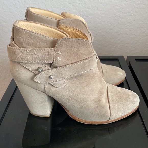 Rag and Bone Harrow Booties in Taupe Suede - Picture 2 of 11